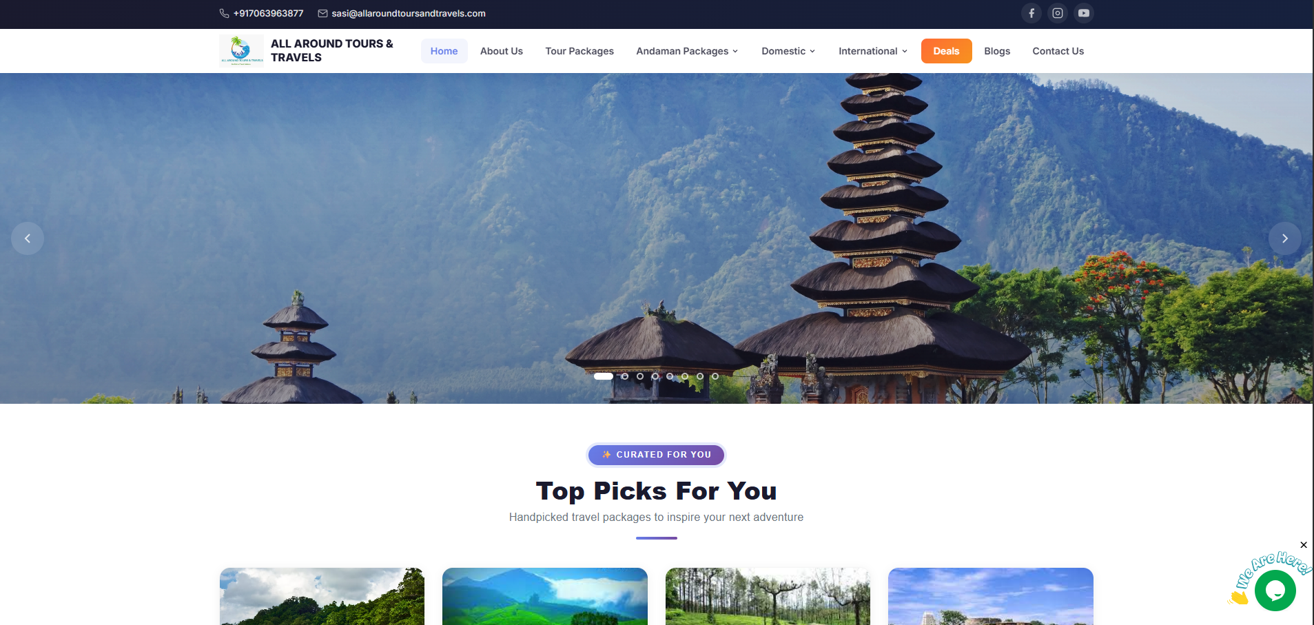 All Around Tours Web Design