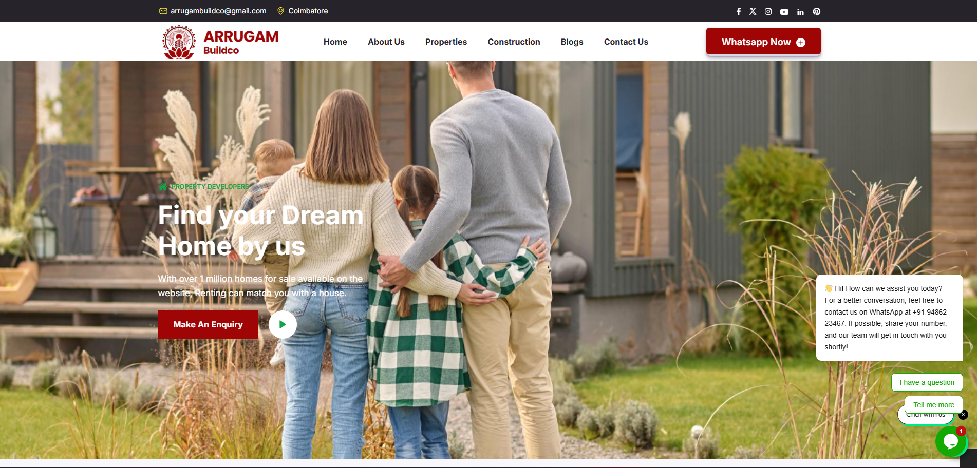 Arrugam Buildco Web Design